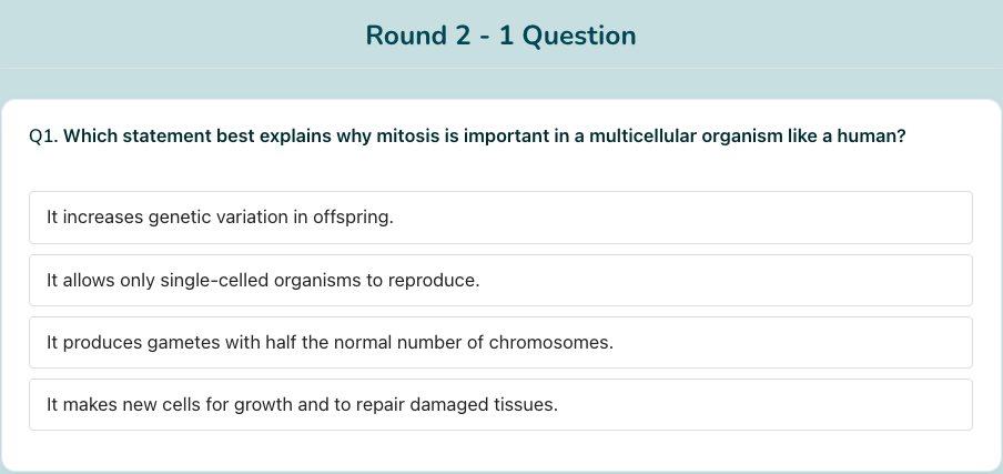 Round 2 questions