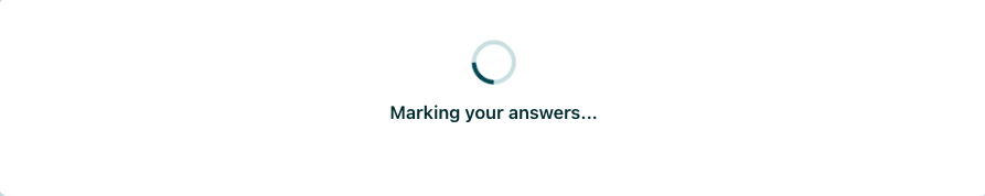 Marking in progress
