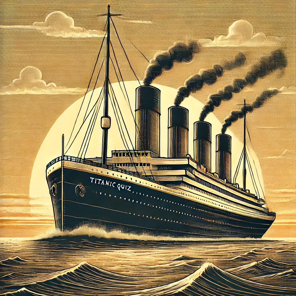 Titanic Quiz Image of the Titanic Sailing