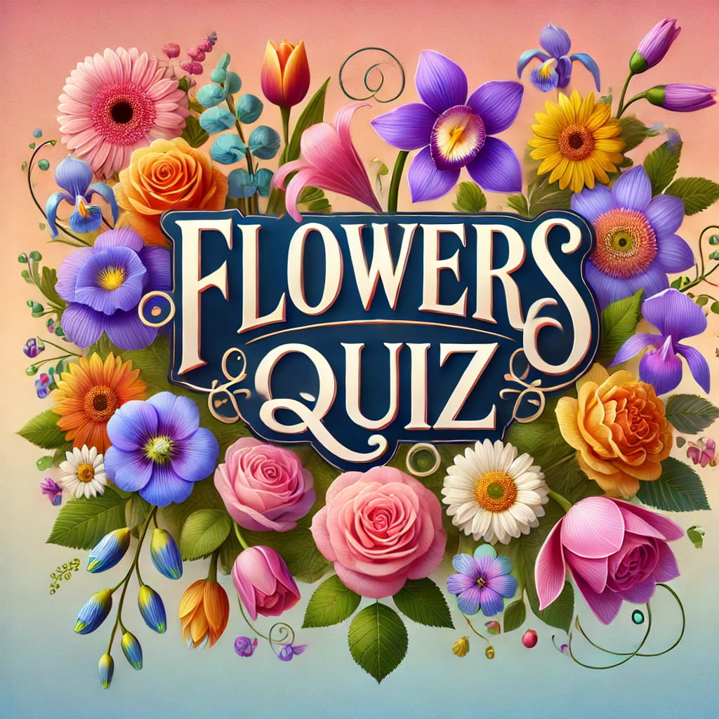 Flowers Quiz - a fun floral hint at the questions